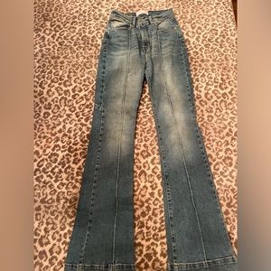 REVICE Denim Venus Flares Jeans in Eclispe Wash